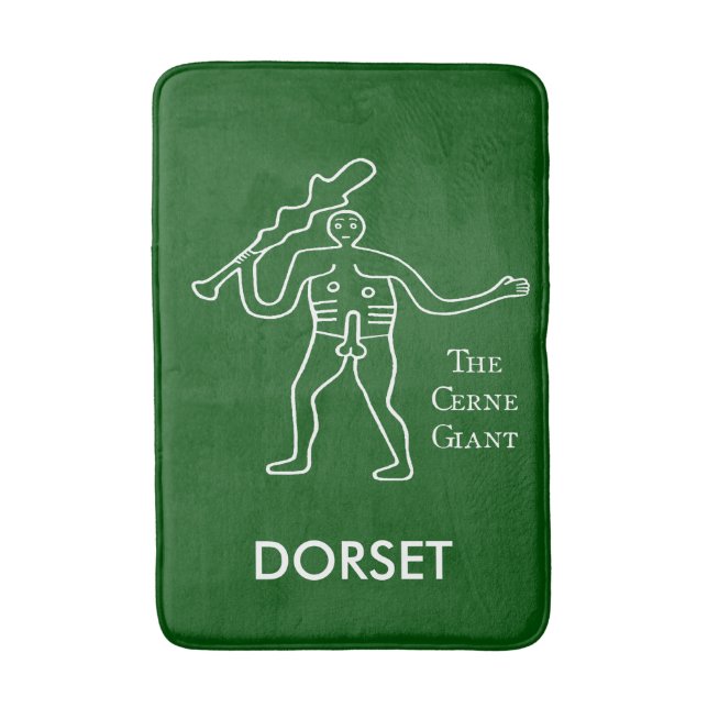 Cerne Giant, Grönt Man, Dorset Badrumsmatta (Framsidan (Vertikal))