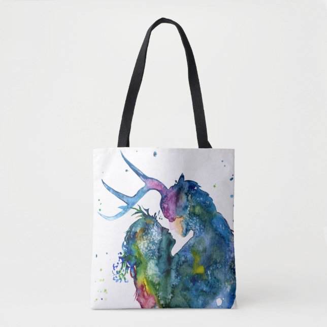 Cernunnos och ungmö Totebag Tygkasse (Framsida)