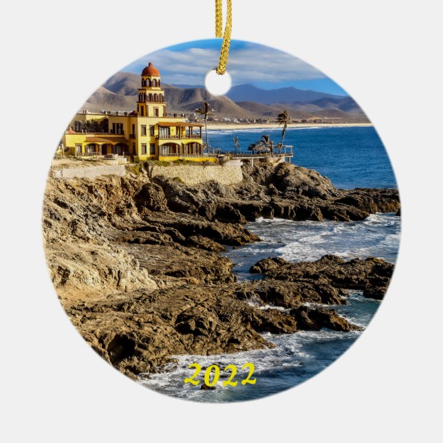 Cerritos Beach, Hacienda Julgransprydnad Keramik (Framsidan)