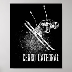 Cerro Catedral Mountain Argentina Utförsåkning Poster