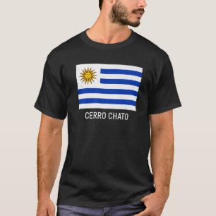 Cerro Chato Uruguay Flagga Emblem Escudo Bandera C T Shirt