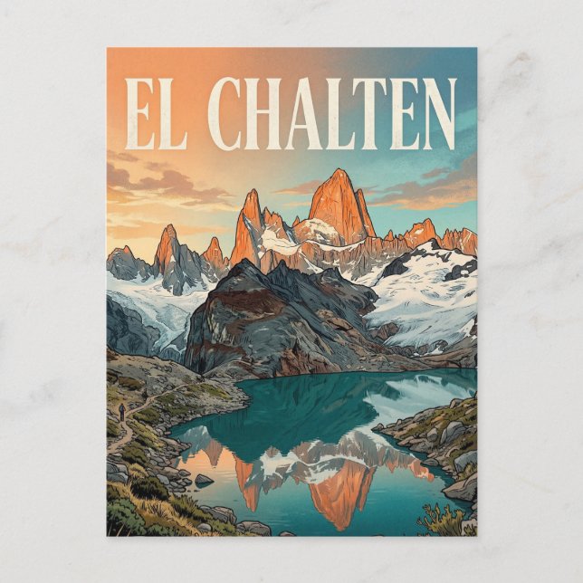 Cerro Fitz Roy Vykort (Framsida)