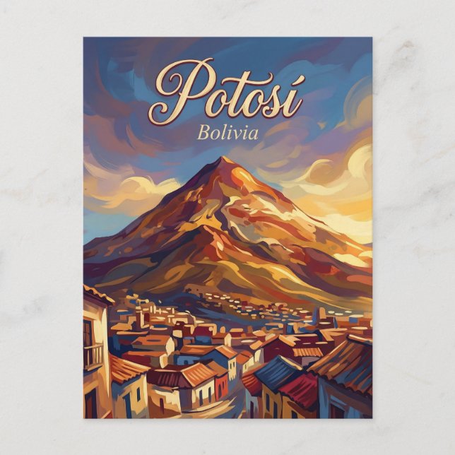 Cerro Rico Bolivia Vykort (Framsida)