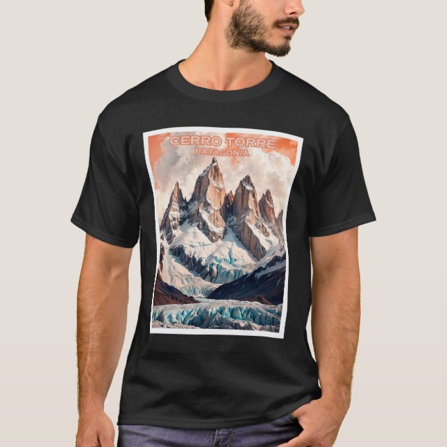 Cerro Torre Patagonia T Shirt (Framsida)