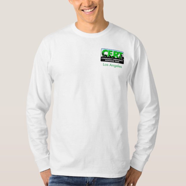 Cert-manar skjorta för långärmad t-shirt (Framsida)