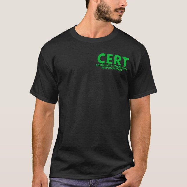 Cert-mörk T-skräddarsy T-shirt (Framsida)