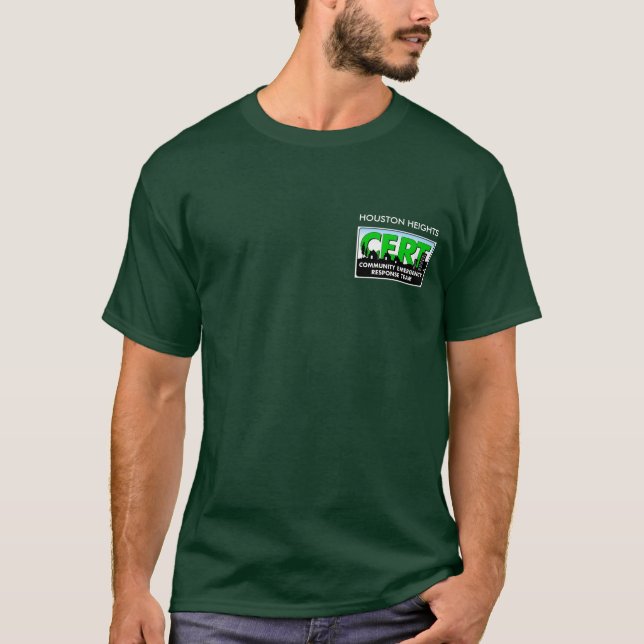 Cert-T-tröja (grönt) Tee (Framsida)