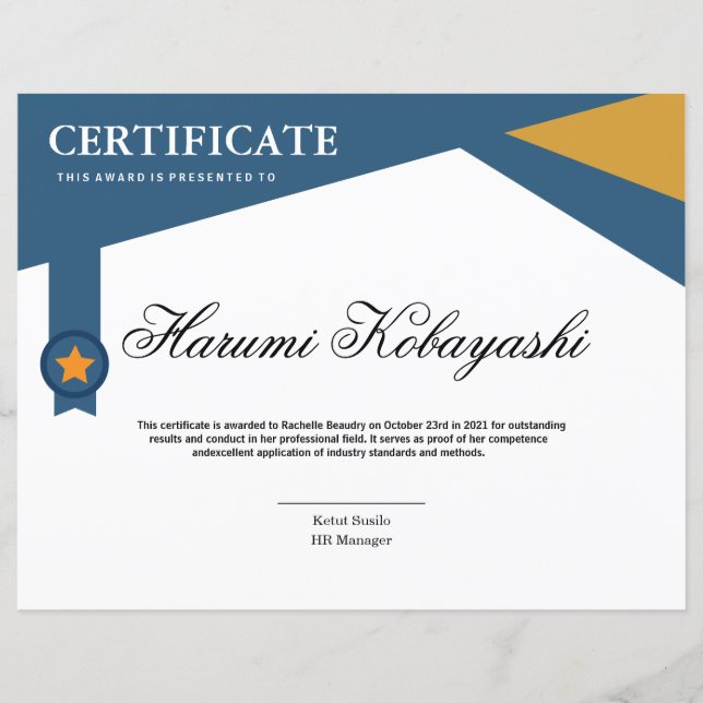 Certificate of Appreciation Template (Framsida)