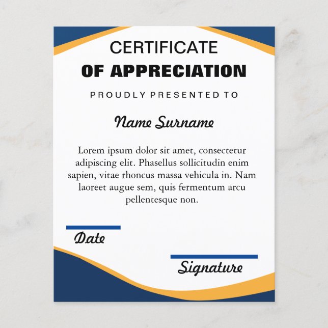 Certificate of Completion & APPRECIATION Template (Framsida)