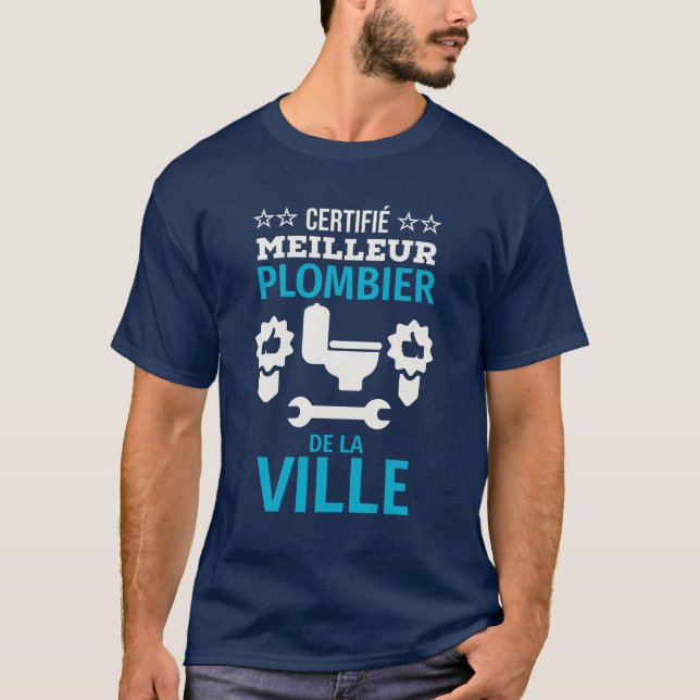 Certifié meilleur diplombier de la ville t shirt (Framsida)