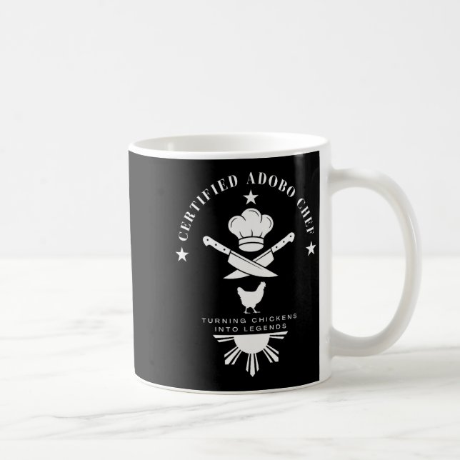 Certified Adobo Chef New Filino Graphics Statement Kaffemugg (Höger)