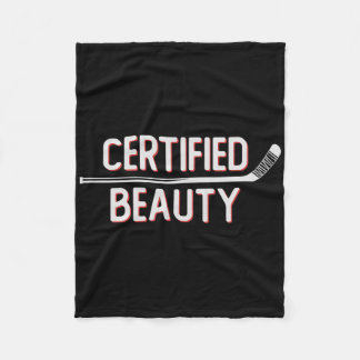 Certified Beauty Funny Ice Hockey Slang Wheel Snip Fleecefilt