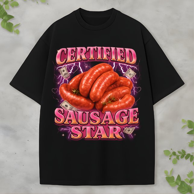 Certified Big Back Bootleg Funny Retro Y2K Food T Shirt (Skapare uppladdad)