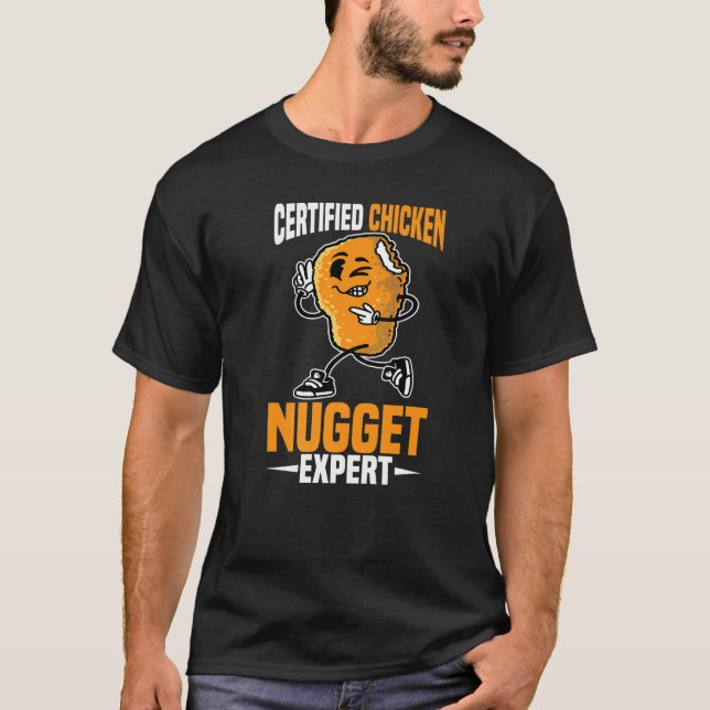 Certified Chicken Nugget Expert T Shirt (Framsida)