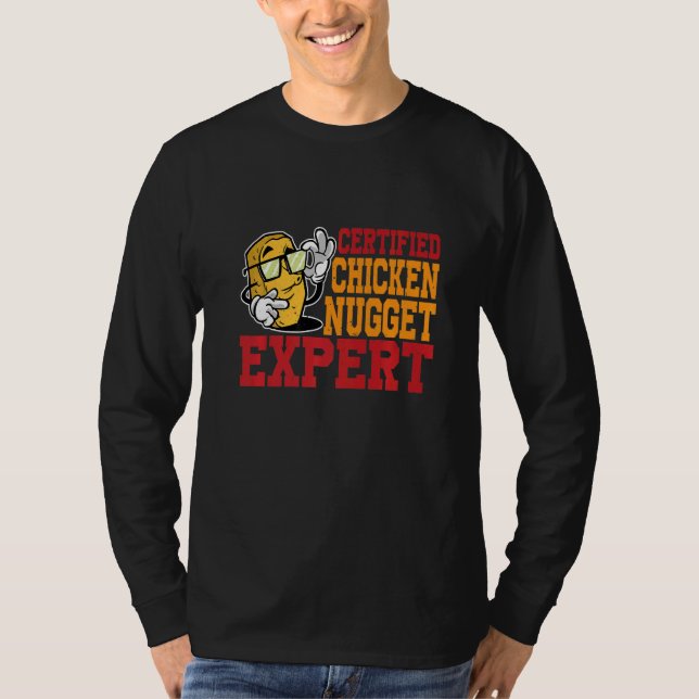 Certified Chicken Nugget Expert T Shirt (Framsida)