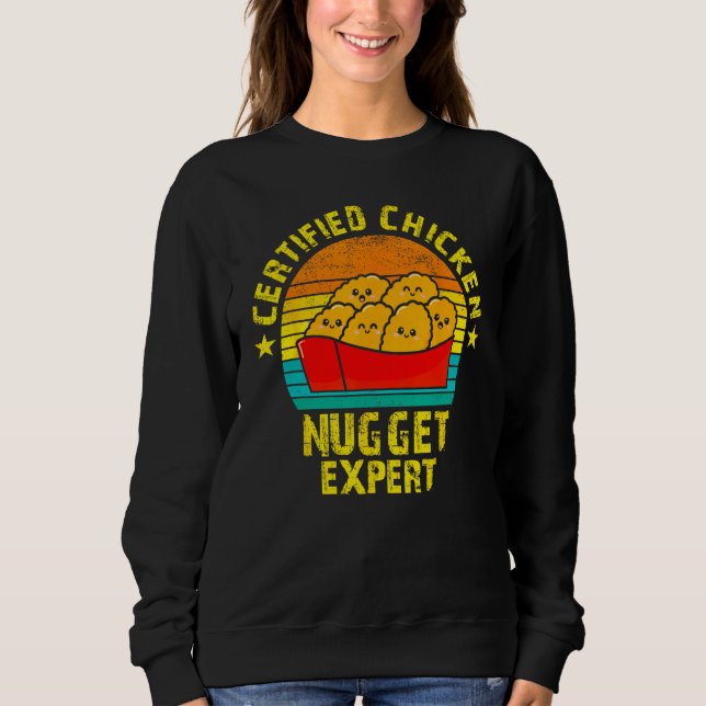 Certified Chicken Nuggets Expert Fried Food T Shirt (Framsida)