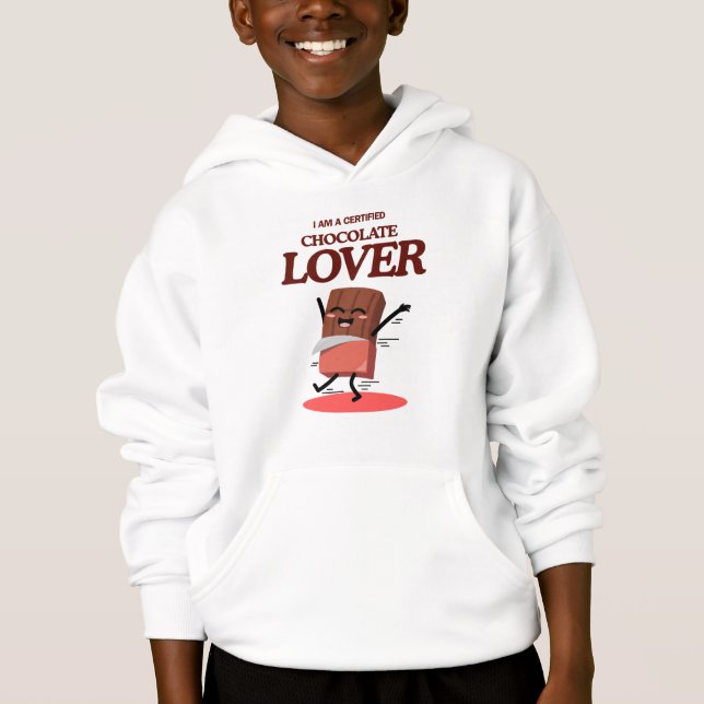 Certified Chocolate Lover | Funny Chocolate Design T Shirt (Framsida)