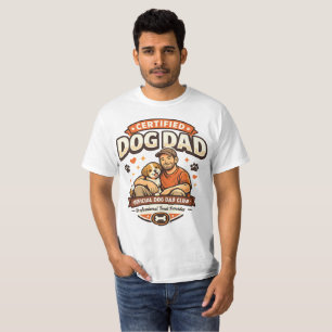 Certified Dog Dad Club Valp Design T Shirt