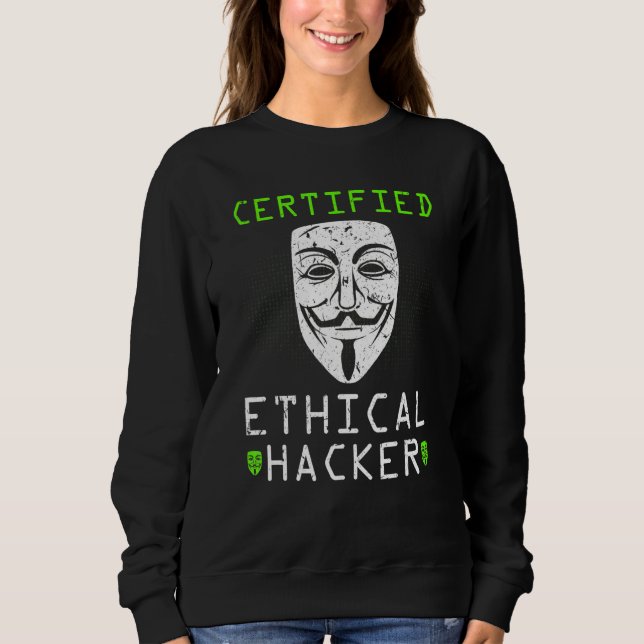 Certified Ethical Hacker Cybersecurity Computer Ex T Shirt (Framsida)