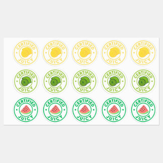 Certified Juicy Fruit Sticker Sheet 