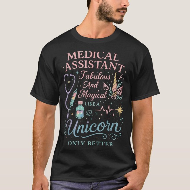 Certified Medical Istant Unicorn Cma Medical Istan T Shirt (Framsida)