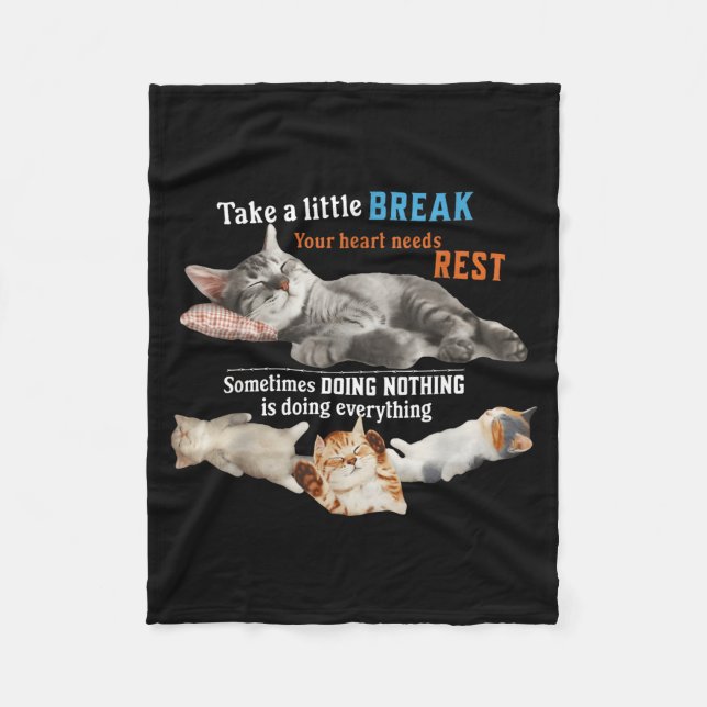 Certified Nap Expert Funny Lazy Cat Meme Cat Moms  Fleecefilt (Framsidan)