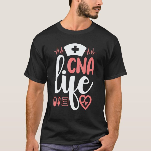 Certified Nursing Assistant Week CNA Nurse T Shirt (Framsida)