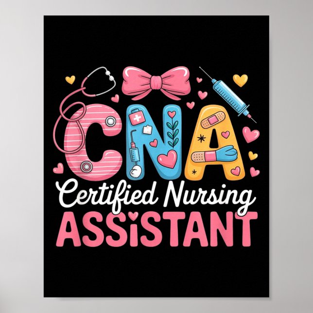 Certified Nursing Istant Nurse Aide Nurse Istant C Poster (Framsidan)