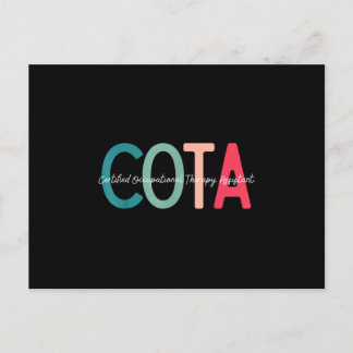 Certified Occupational Therapy Assistant for OT Mo Meddelande Vykort