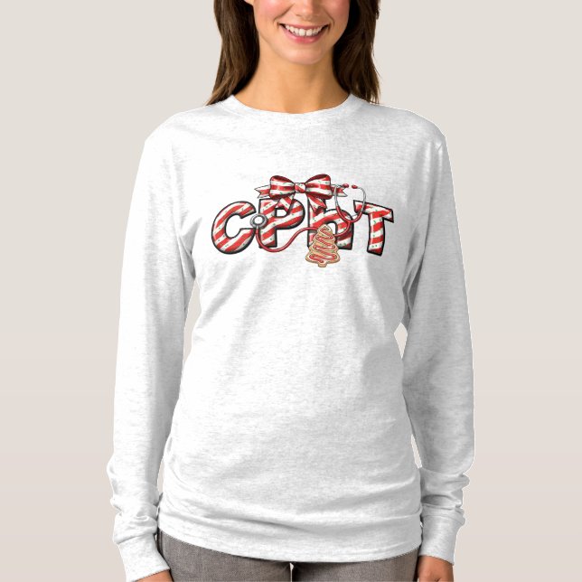 Certified Pharmacy Technician Holiday (CPhT) T Shirt (Framsida)