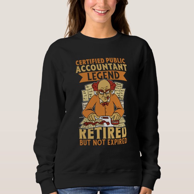 Certified Public Accountant Legend Retired But Not T Shirt (Framsida)