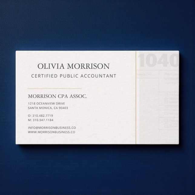 Certified Public Accountant Professional Visitkort (Skapare uppladdad)