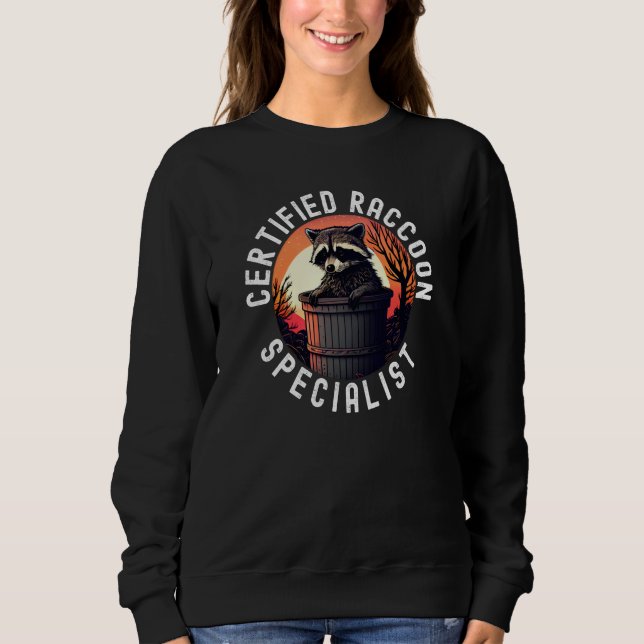 Certified Raccoon Specialist  2 T Shirt (Framsida)