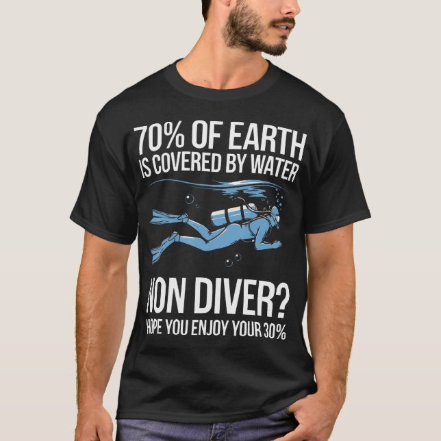 Certified Scuba Diver Marine Dive Underwater Scuba T Shirt (Framsida)