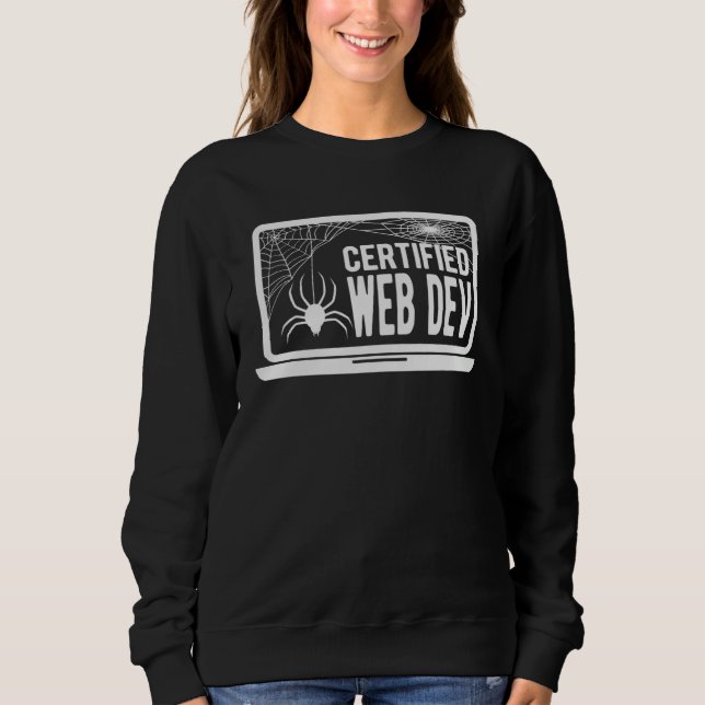 Certified Web Developer Spider T Shirt (Framsida)