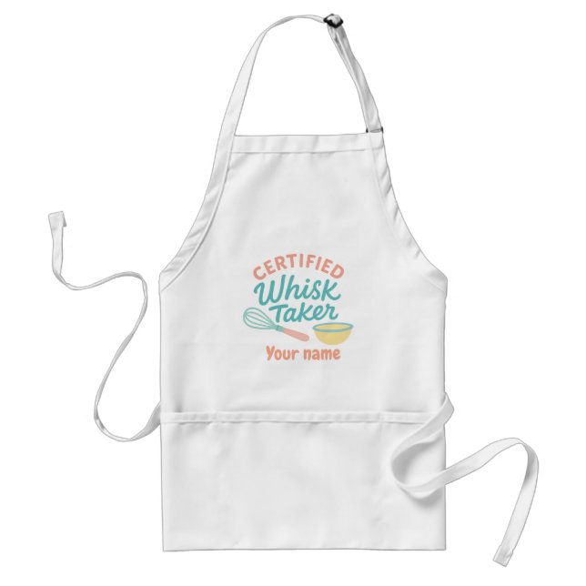 Certified Whisk Taker – Personalized Kitchen Apron Förkläde (Framsidan)