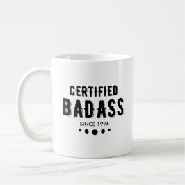 Certifierad Badass Sedan 19XX Anpassat År Kaffemugg
