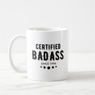 Certifierad Badass Sedan 19XX Anpassat År Kaffemugg
