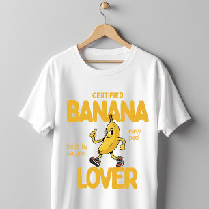 Certifierad bananälskare Rollig frukt skämt humor T Shirt