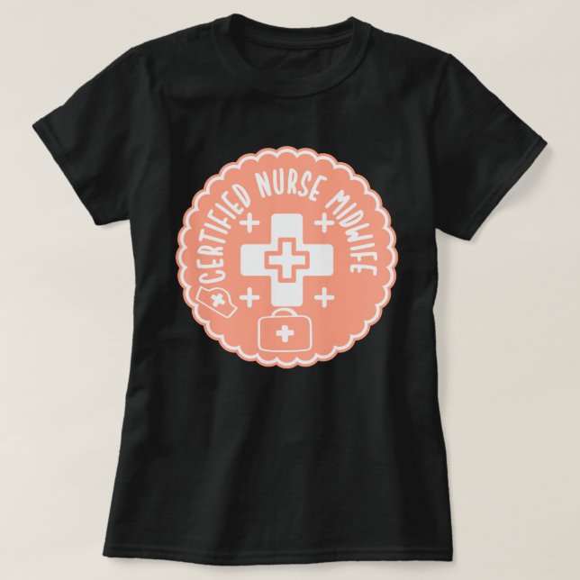 Certifierad barnmorska t shirt (Design framsida)