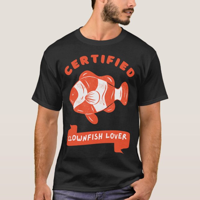 Certifierad Clownfiskälskare T Shirt (Framsida)