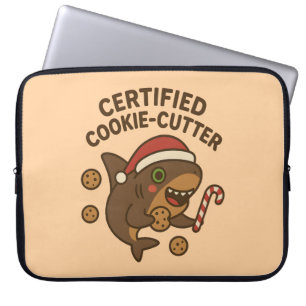 Certifierad Cookie-Cutter Rolig Julhaj Puns Laptop Fodral