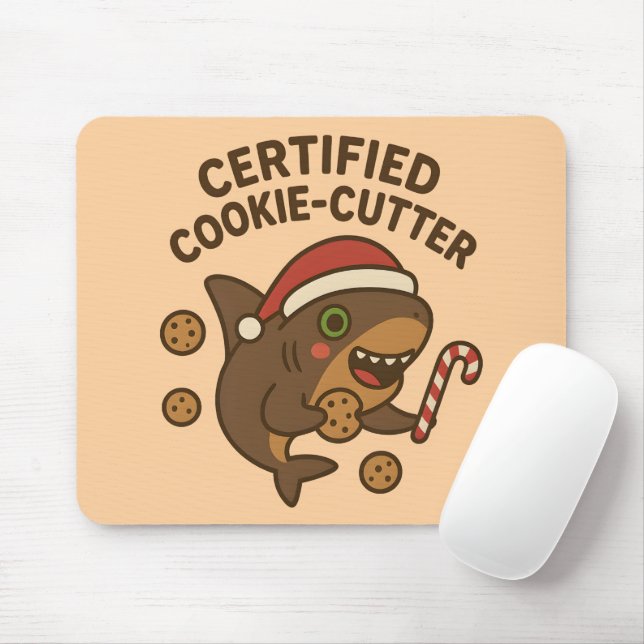 Certifierad Cookie-Cutter Rolig Julhaj Puns Musmatta (Med mus)