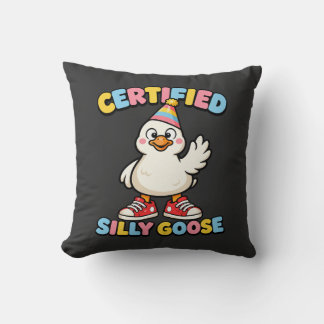 Certifierad Dum Gås Söt Tecknad Gås Rolig Kudde