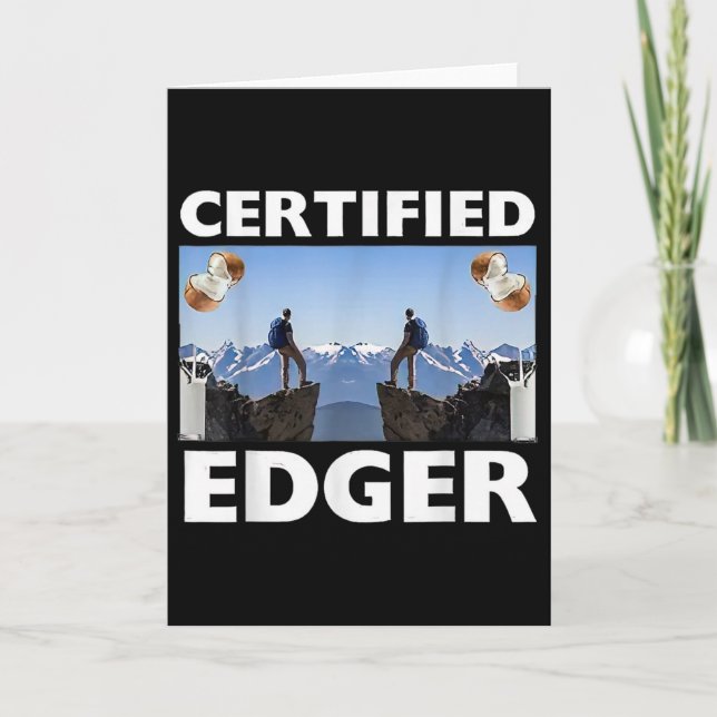 Certifierad Edger Klättring Roligt Särskilt Tacksa Kort (Framsida)