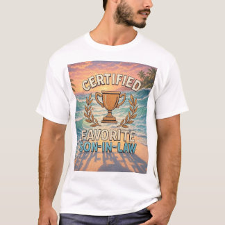 Certifierad favorit svärson t shirt