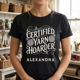 Certifierad garnsamlarmani Personlig Privat Förvar T Shirt