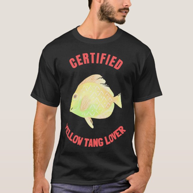Certifierad Gul Tang Älskare T Shirt (Framsida)