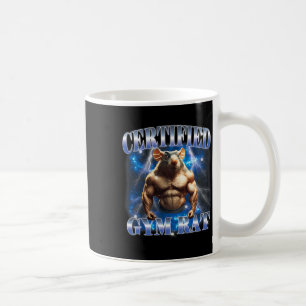 Certifierad gymråtta meme fitness bodybuilding gym kaffemugg