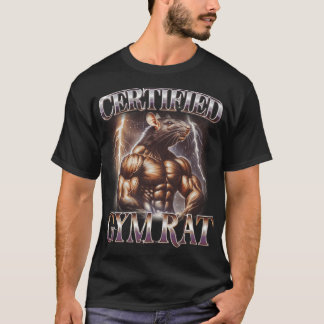 Certifierad gymråtta rolig vintage 90-talsstil tje t shirt